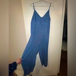 Wide leg Denim Jumpsuit